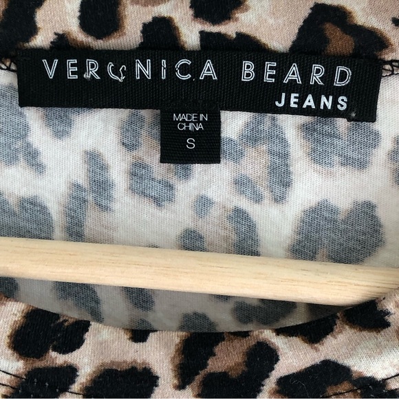 Veronica Beard | Animal Print | Short Sleeve | Crop Top | Blouse - Picture 9 of 14